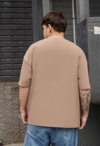 Фото - Повседневная футболка Staff brown basic oversize - Men box