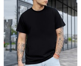 Фото - Футболка із класичною посадкою Staff black basic - Men box