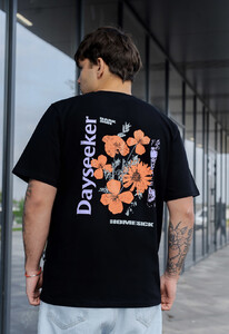 Фото - Чорна футболка з рослинним принтом Staff dayseeker - Men box