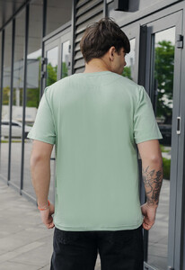 Фото - Світло-зелена унісекс футболка Staff light green basic - Men box