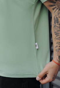 Фото - Світло-зелена унісекс футболка Staff light green basic - Men box