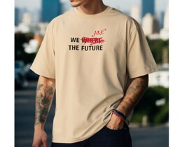 Фото - Оверсайз футболка з текстовим принтом Staff future oversize - Men box