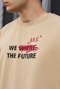 Фото - Оверсайз футболка з текстовим принтом Staff future oversize - Men box