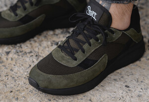 Фото - Двухцветные мужские кроссовки Staff khaki & black - Men box