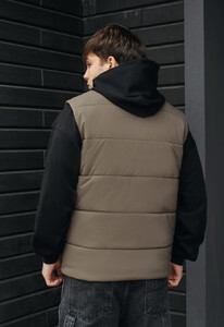 Фото - Однотонная коричневая жилетка Staff cli brown - Men box