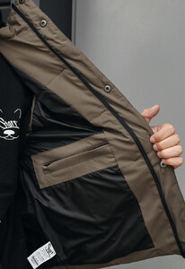 Фото - Однотонная коричневая жилетка Staff cli brown - Men box