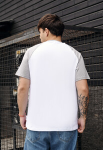 Фото - Брендована футболка Staff logo white & gray melange - Men box