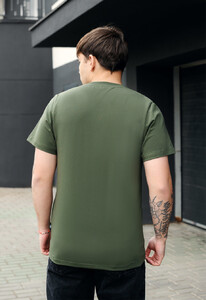 Фото - Чоловіча футболка кольору хакі Staff khaki basic - Men box