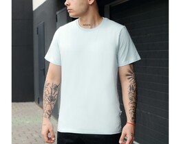 Фото - Однотонна світло-блакитна футболка Staff light blue basic - Men box