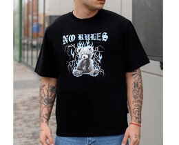 Фото - Оверсайз футболка з принтом Staff no rules oversize - Men box