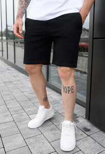 Фото - Трикотажные шорты с лампасами Staff black lampas logo2 - Men box
