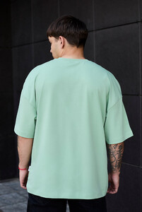 Фото - Оверсайз футболка м'ятного кольору Staff mint logo oversize - Men box
