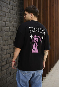 Фото - Футболка з принтом на спині Staff fearless oversize - Men box