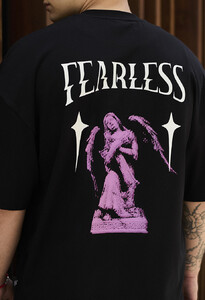 Фото - Футболка з принтом на спині Staff fearless oversize - Men box