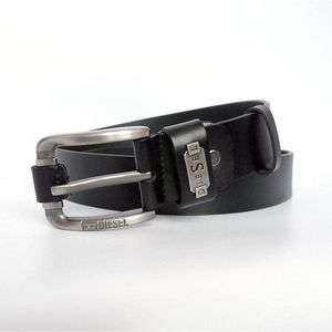 Фото - Стильный ремень мужской Diesel черного цвета - Men box
