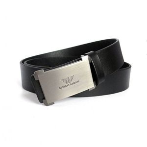 Фото - Ремінь чоловічий з натуральної шкіри Giorgio Armani - Men box