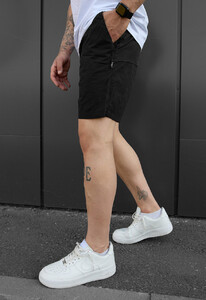 Фото - Однотонні пляжні шорти чорного кольору Staff black basic - Men box