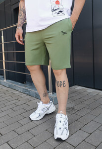 Фото - Зелені трикотажні шорти Staff green logo - Men box