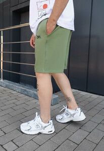 Фото - Зелені трикотажні шорти Staff green logo - Men box