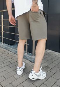 Фото - Шорты оливкового цвета Staff gray olive logo - Men box