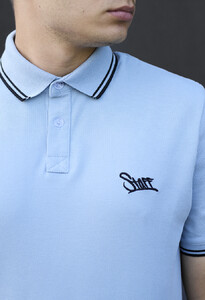 Фото - Світло-блакитне поло з лого Staff light blue logo - Men box