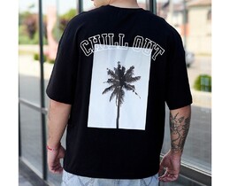 Фото - Оверсайз футболка з пальмою Staff chill out oversize - Men box