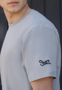 Фото - Базова футболка сірого кольору Staff pi gray logo - Men box