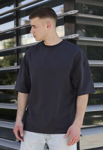 Фото - Темно-сіра футболка Staff dark gray oversize premium - Men box
