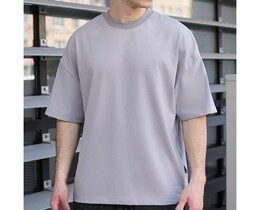 Фото - Базова оверсайз футболка Staff gray basic oversize - Men box