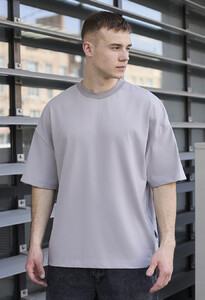 Фото - Базова оверсайз футболка Staff gray basic oversize - Men box