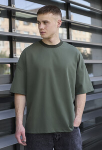 Фото - Чоловіча оверсайз футболка Staff khaki basic oversize - Men box