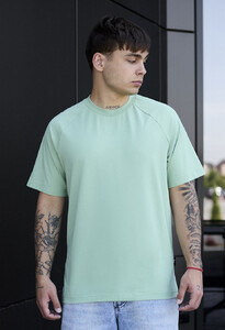 Фото - Однотонна світло-зелена футболка Staff light green - Men box
