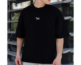 Фото - Чорна футболка з лого Staff black logo oversize - Men box