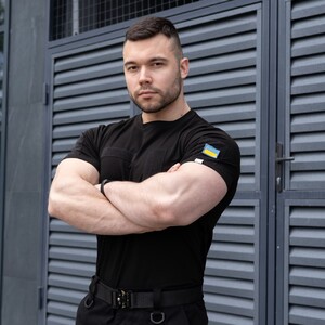 Фото - Военное поло черного цвета Pobedov Loft Batal - Men box
