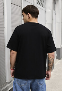 Фото - Чорна оверсайз футболка Staff reflective logo oversize - Men box