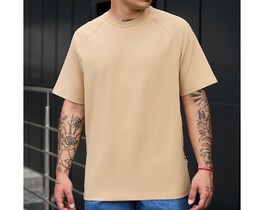 Фото - Бежева однотонна футболка Staff beige basic - Men box