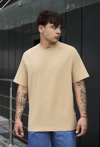 Фото - Бежева однотонна футболка Staff beige basic - Men box