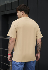 Фото - Бежева однотонна футболка Staff beige basic - Men box
