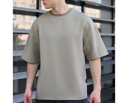 Фото - Футболка оливкового кольору Staff olive oversize premium - Men box