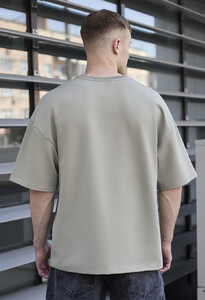 Фото - Футболка оливкового кольору Staff olive oversize premium - Men box