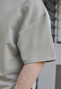 Фото - Футболка оливкового кольору Staff olive oversize premium - Men box
