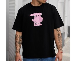 Фото - Футболка з рожевим кроликом Staff bunnys oversize - Men box