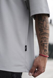 Фото - Футболка світло-сірого кольору Staff light gray basic oversize - Men box