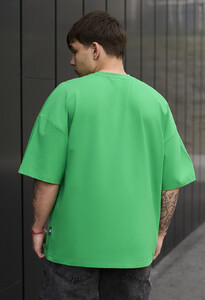 Фото - Зелена футболка з логотипом Staff green logo oversize - Men box