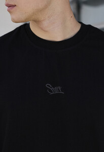 Фото - Чорна футболка з лого Staff black logo reflective oversize - Men box