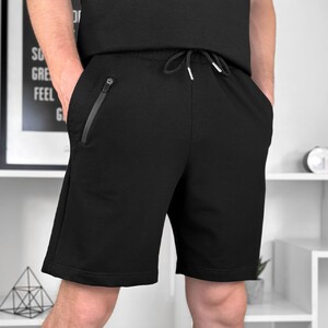 Фото - Бавовняні літні шорти Pobedov Griz чорного кольору - Men box