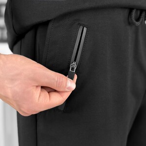 Фото - Бавовняні літні шорти Pobedov Griz чорного кольору - Men box