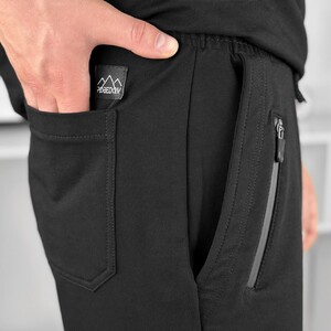 Фото - Бавовняні літні шорти Pobedov Griz чорного кольору - Men box