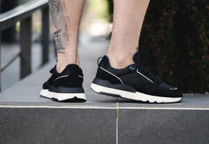 Фото - Кроссовки со светоотражающими вставками Staff black reflective - Men box