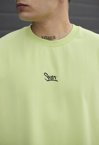 Фото - Футболка салатового кольору Staff light green logo oversize - Men box